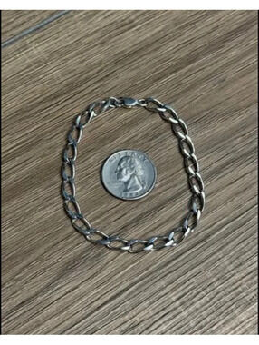 .925 Silver Curb Link Chain Bracelet